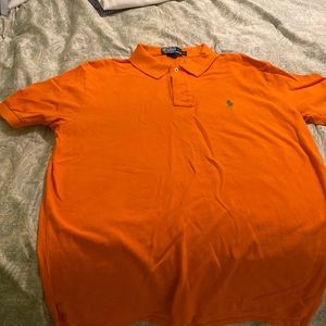 Ralph Lauren Polo shirt. Size Large. Orange in color